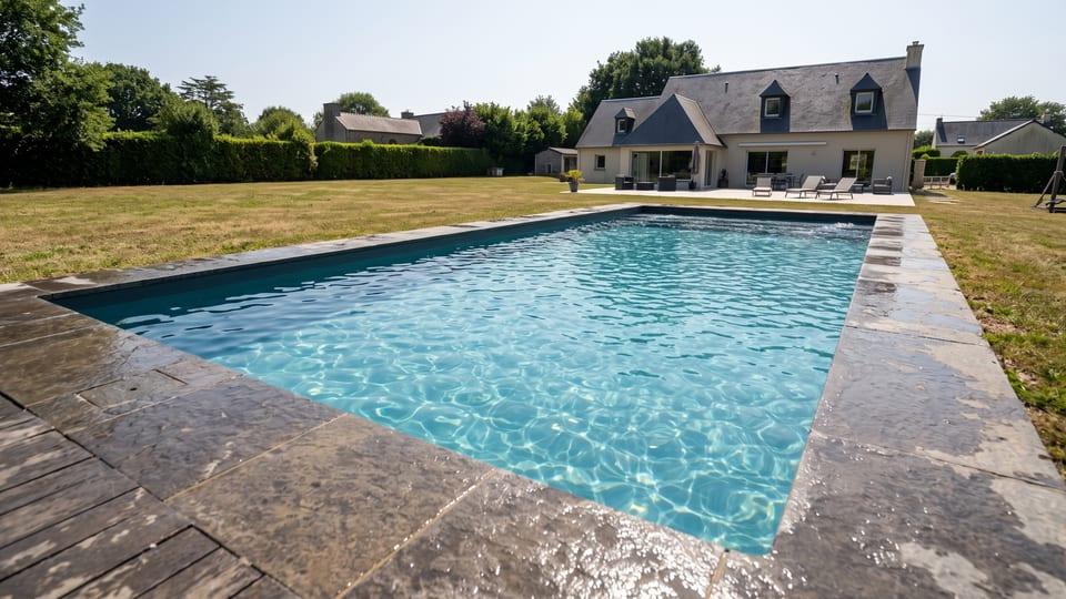 La même piscine, vue au bord de l’eau